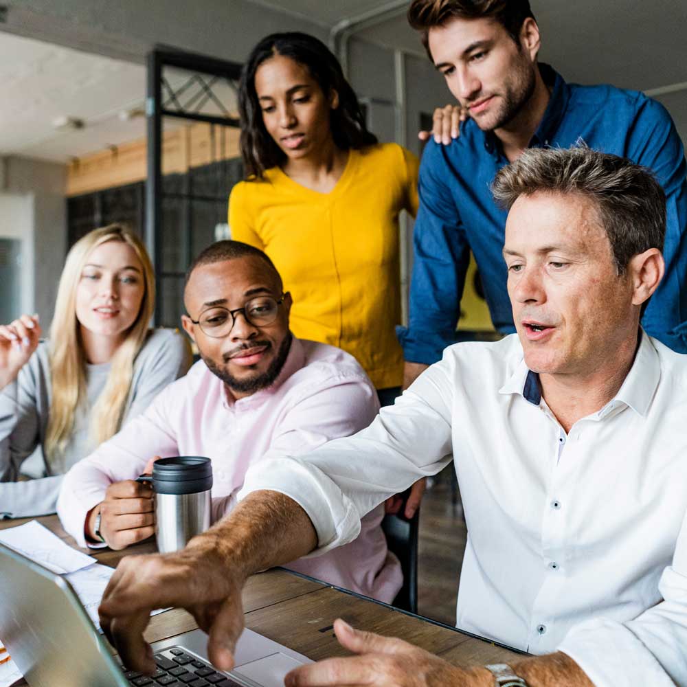 Better business team meeting group